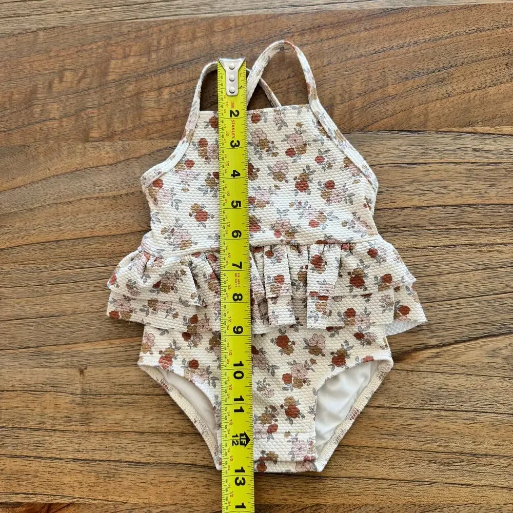 Quincy Mae Ruffled One-Piece Swimsuit - Size 3-6 months
